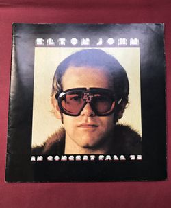 Elton John in Concert Fall 1975 Tour Book