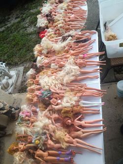 Vintage/Modern Mattel Barbie Dolls Lot Of 94
