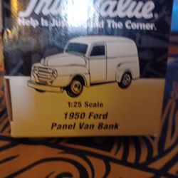  VintagevToy 1950 Ford Panel Van Bank - True Value ERTL