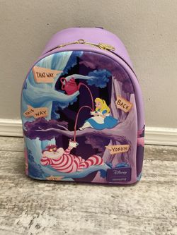 NWT Loungefly Alice In Wonderland And Cheshire Cat Backpack