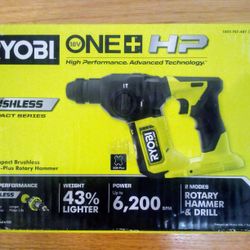 Ryobi ONE+HP 18V Brushless Cordless Compact 5/8" SDS Rotary Hammer 