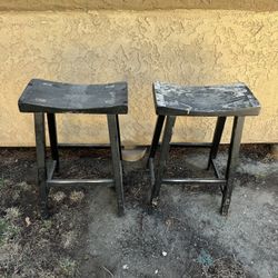 Two IKEA Stools 