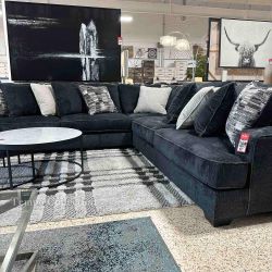CORNER 3 PCS SECTIONAL BLACK COLOR [NEW]