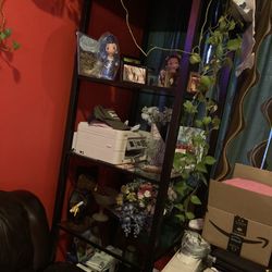 Glass Shelves With Electric Outlets Set