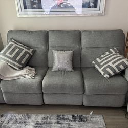 Next Gen Nuvella Performance Fabric Dual Power Reclining Sofas