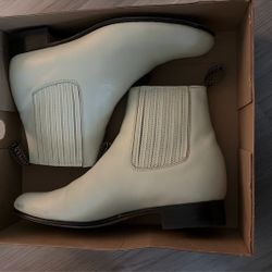 Size 9 Besserro Men's Charro Boots Piel Hueso