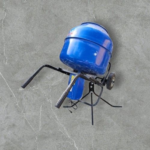 MARSHALLTOWN CONCRETE MIXER ROLLS LIKE A WHEEL BARREL OR COMES WITH A STAND FOR EASY DUMPING GOOD CONDITION BARLEY USED 