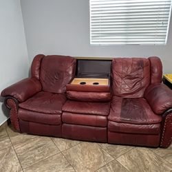 3pc Couch Real Thick Leather
