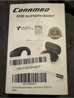 Conambo K10C Bluetooth Headset Dual Mic Noise Cancelling Bluetooth