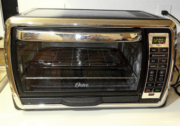 Oster - Digital 6 - Slice Black and Gray Convection Toaster Oven