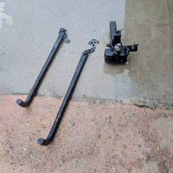Adjustable Weight Distribution Hitch With Spring Bars
