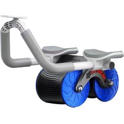 tomatic Rebound Abdomminal Wheel Ab Abdominal Muscle Exise Roller with Timer Elbow Port Mute Fitness Equipment for Workout Home Office Gym