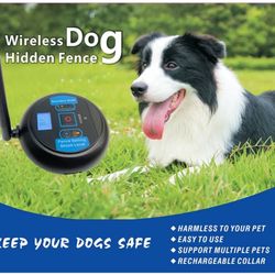 Shock Collar, Electric Pet Fence for Stubborn Dogs, Safe, Rechargeable Waterproof