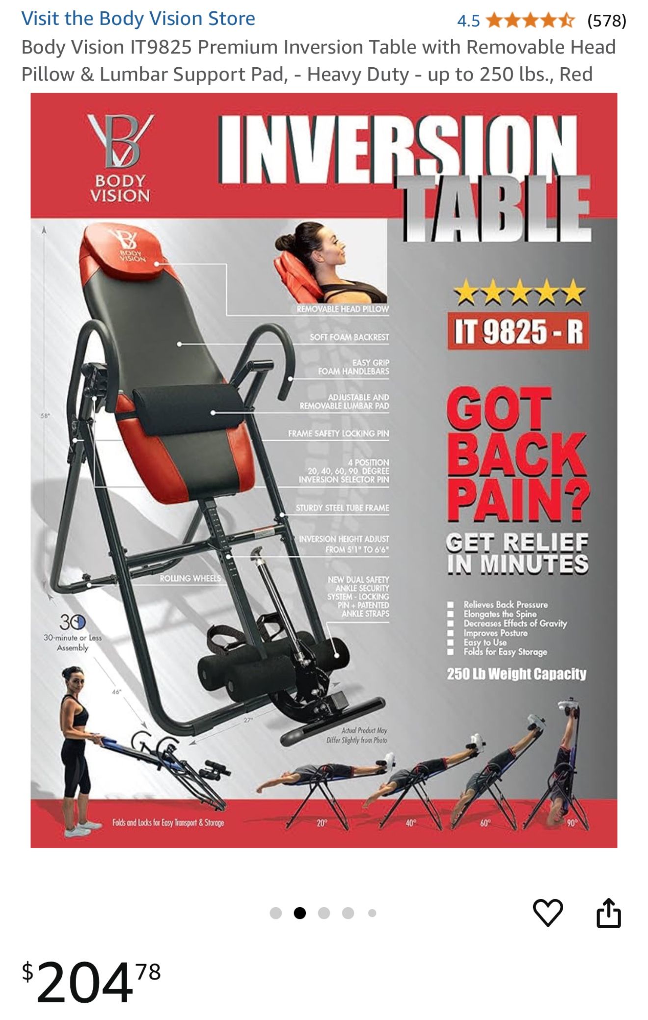 Back Inversion Table