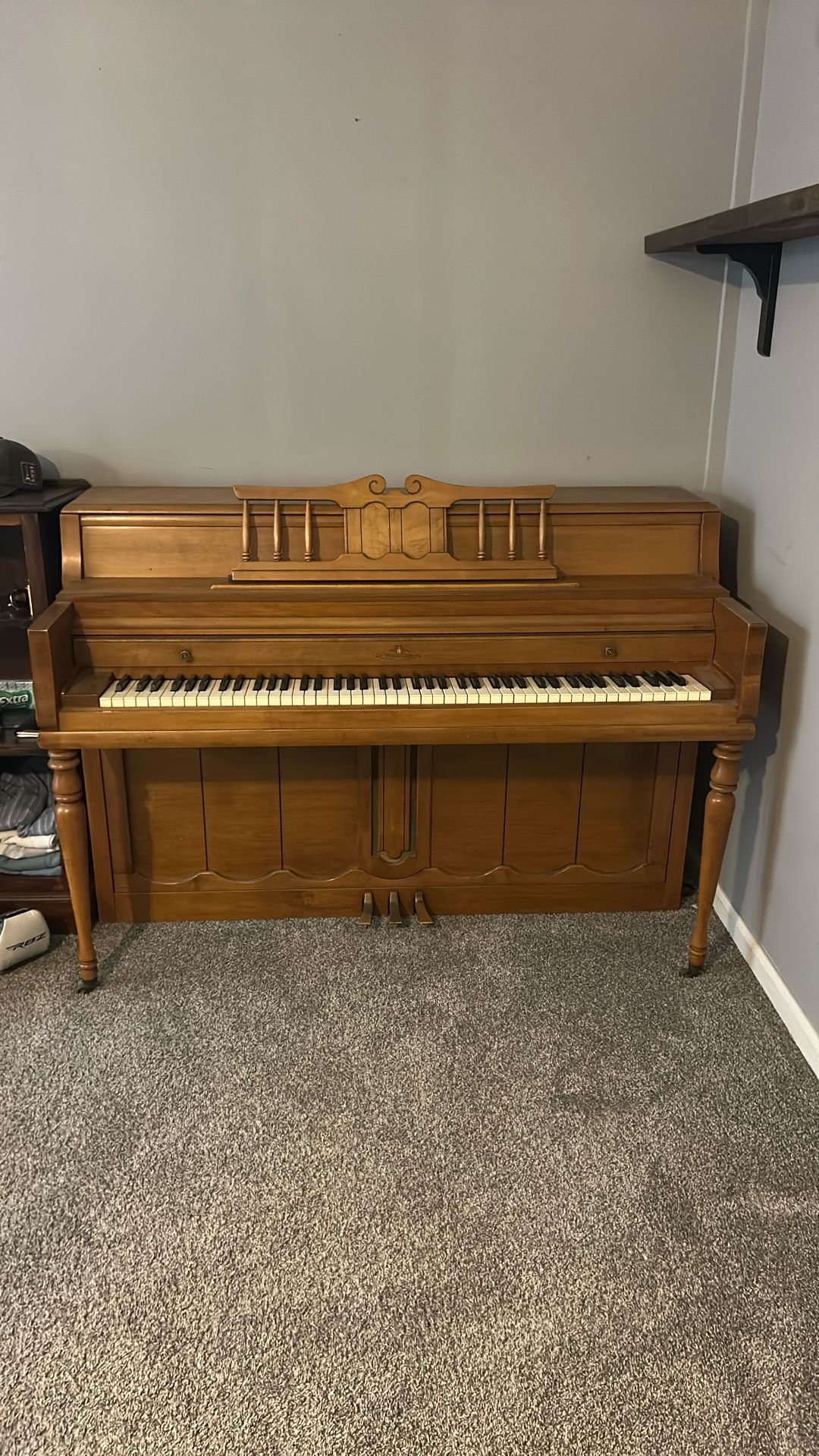 Piano. Normal Wear . Needs To Be Tuned