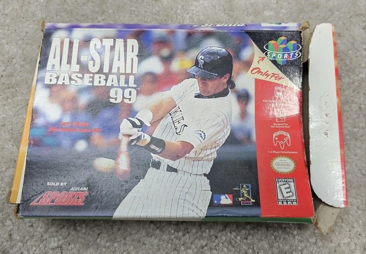 All-Star Baseball 99 Nintendo 64 Game & Box