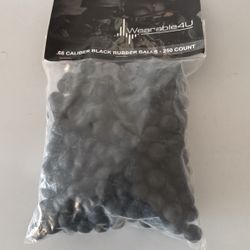 Wrarable4u .68 Caliber Black Rubber Balls 250 Pcs