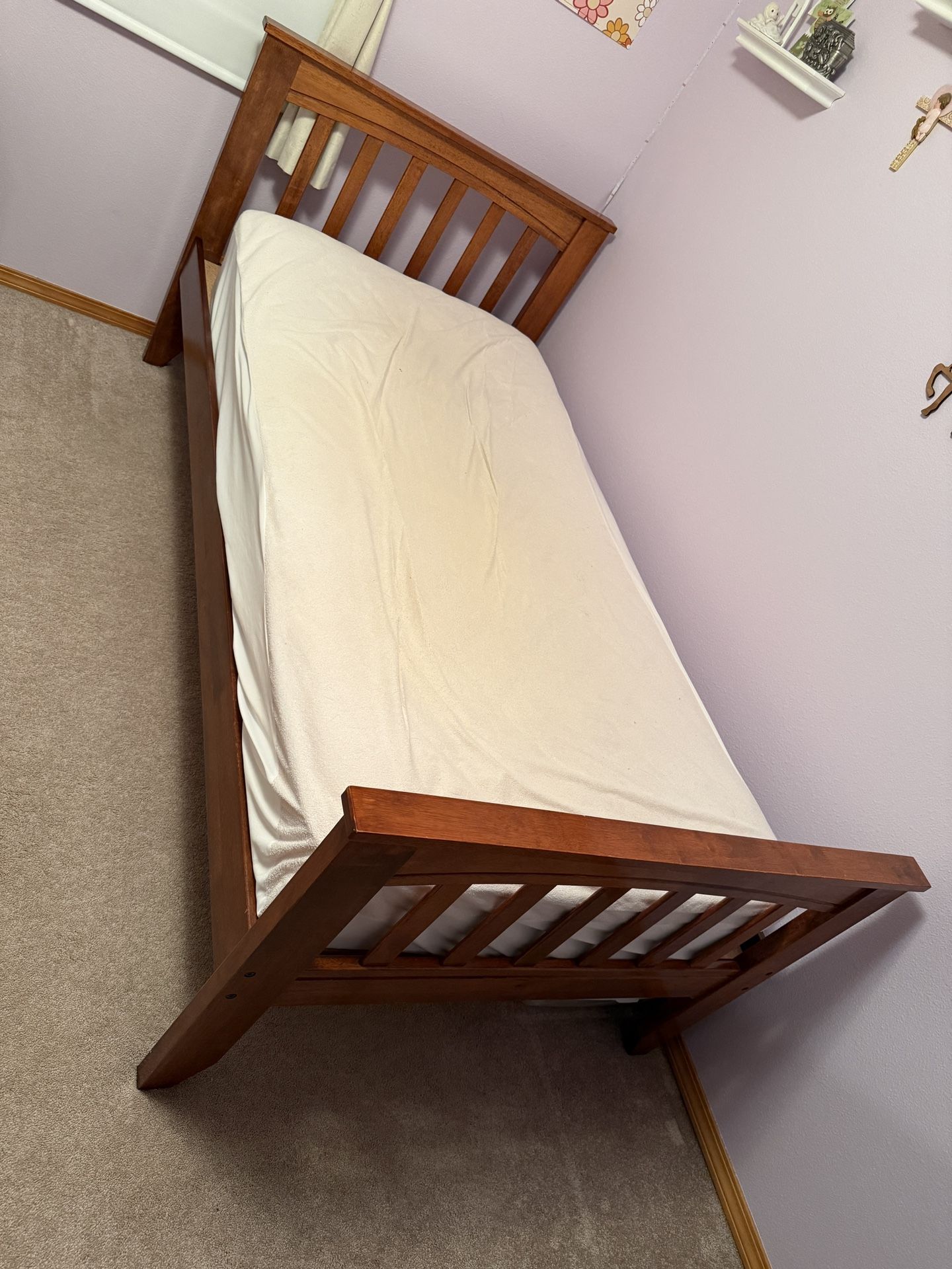 Twin Bed and Mattress 