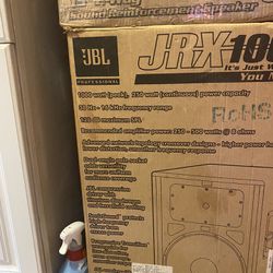 JBL  (JRX 100) SPEAKER x2