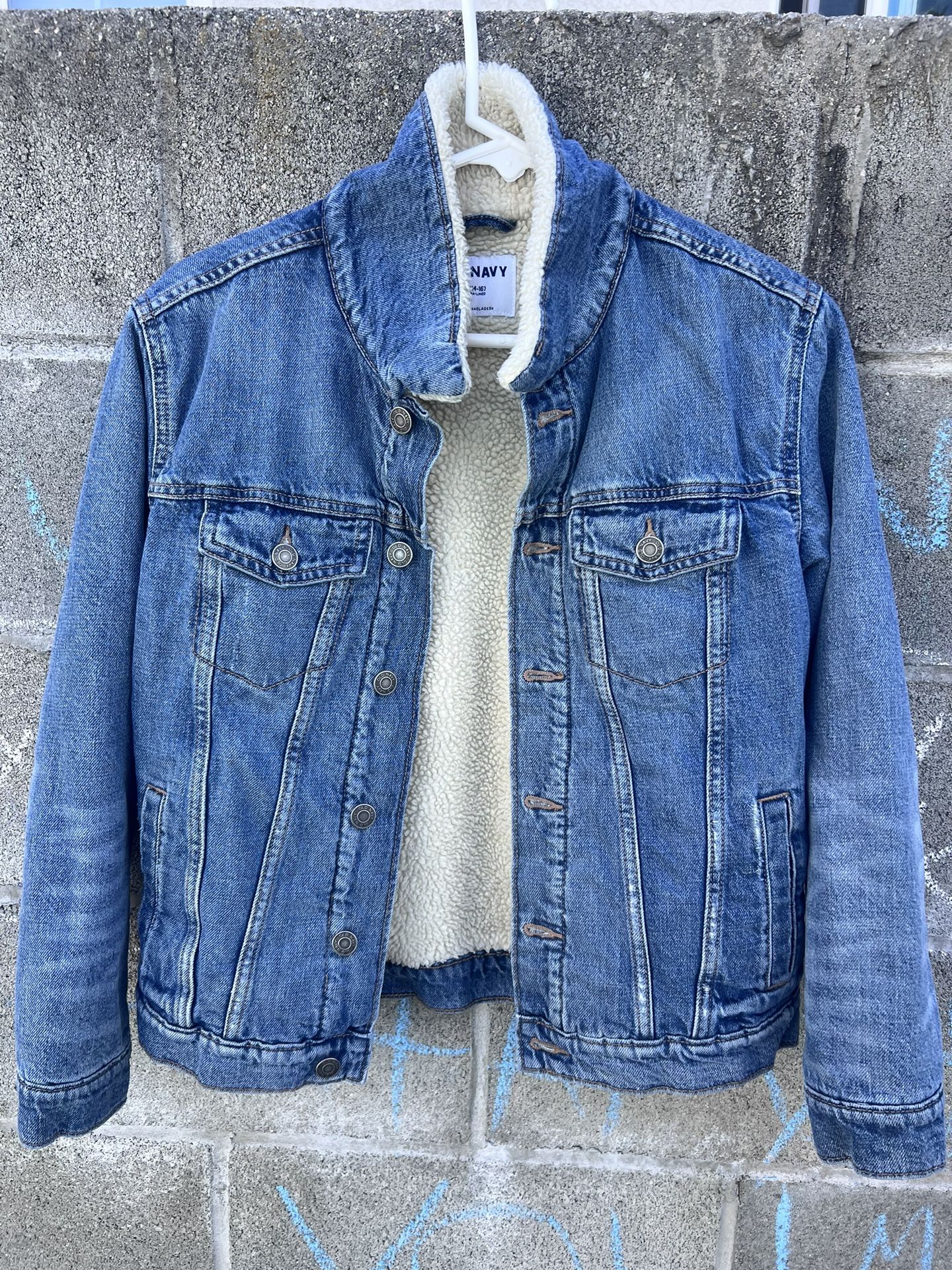 Old Navy Unisex Boys/Girls Sherpa Jacket Size 14-16