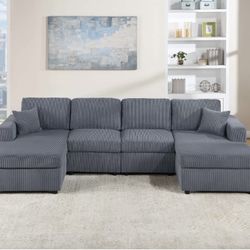 Corduroy Sectional Sofa 