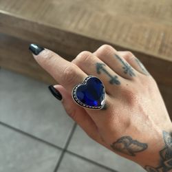 Sterling Silver Tanzanite Stone Ring