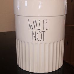 Rae Dunn Waste Not Bin