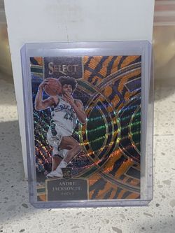 2023-24 Panini Select Andre Jackson Jr TIGER PRIZM!!! RC!