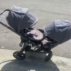 Double Stroller + Grey Stroller 