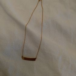 Gold plated Bar Necklace