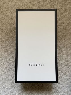 GUCCI Empty Black and White Shoe Box 14.5"x8"x5"