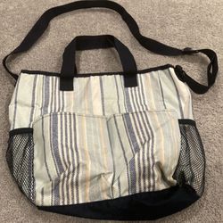 Cute Striped Diaper Bag