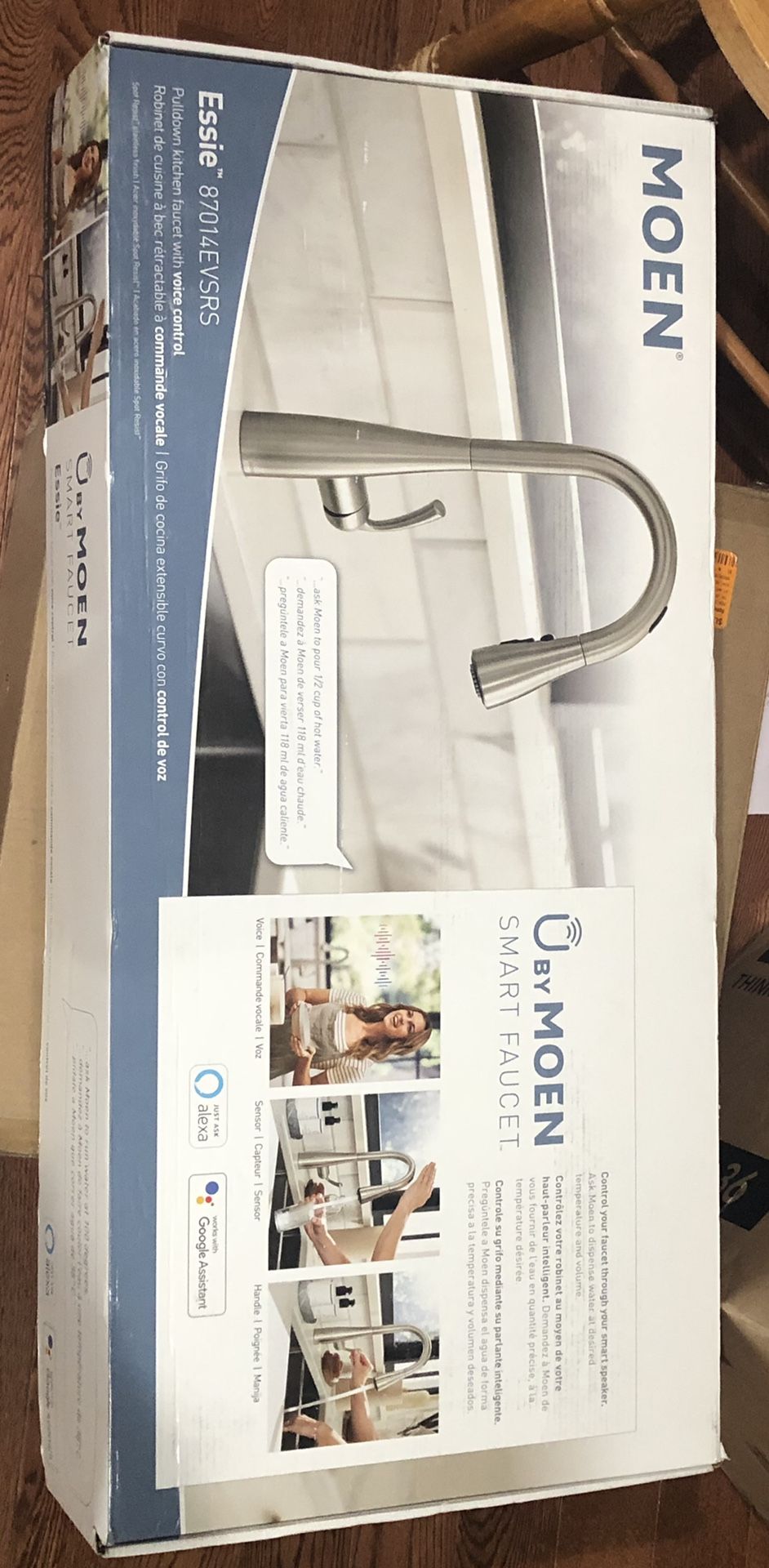 Moen Essie Voice Activated Touchless Smart Kitchen Faucet 87014EVSRS