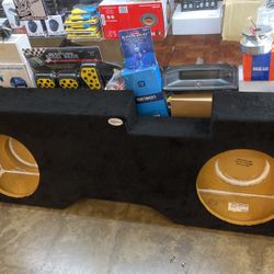 Subwoofer Box Chevy Silverado’s 2014 And Up Dual 12” 
