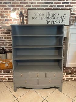 Refinished Somerset Bay McClellansville Bookcase / Bookshelf / Shelving Unit / Display Cabinet with Drawers