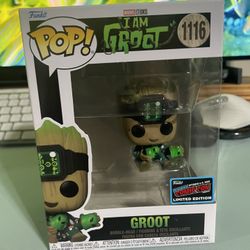 Funko Pop I Am Groot #1116 2022 NYCC New York Comic Con Limited Edition