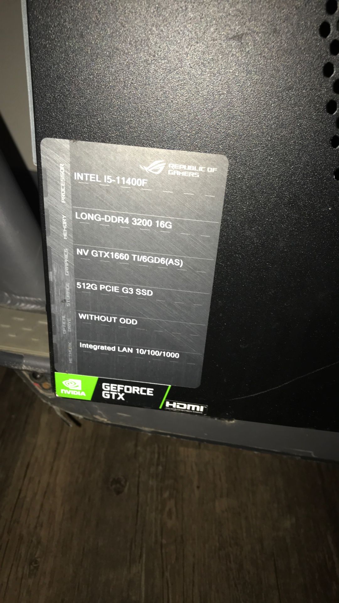 Republic Of Gamers Gaming PC