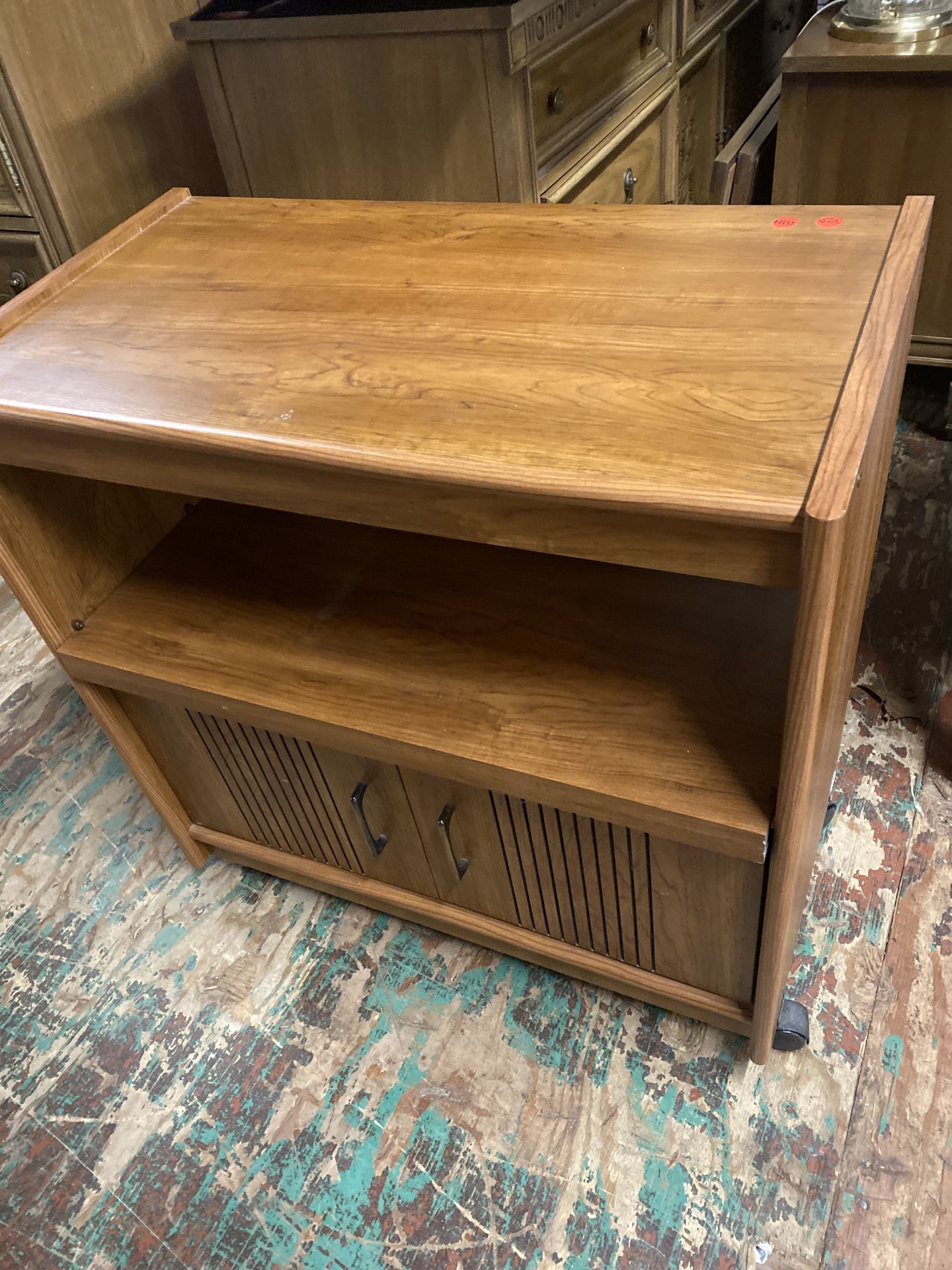 N173 Media Cabinet with 2 drawers and pullout shelf