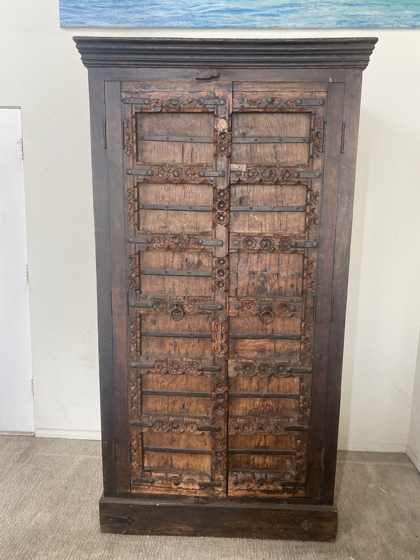 Antique teak Wood Armoire