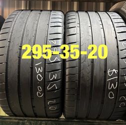 2 used tires 295/35/20 Michelin PS 4S