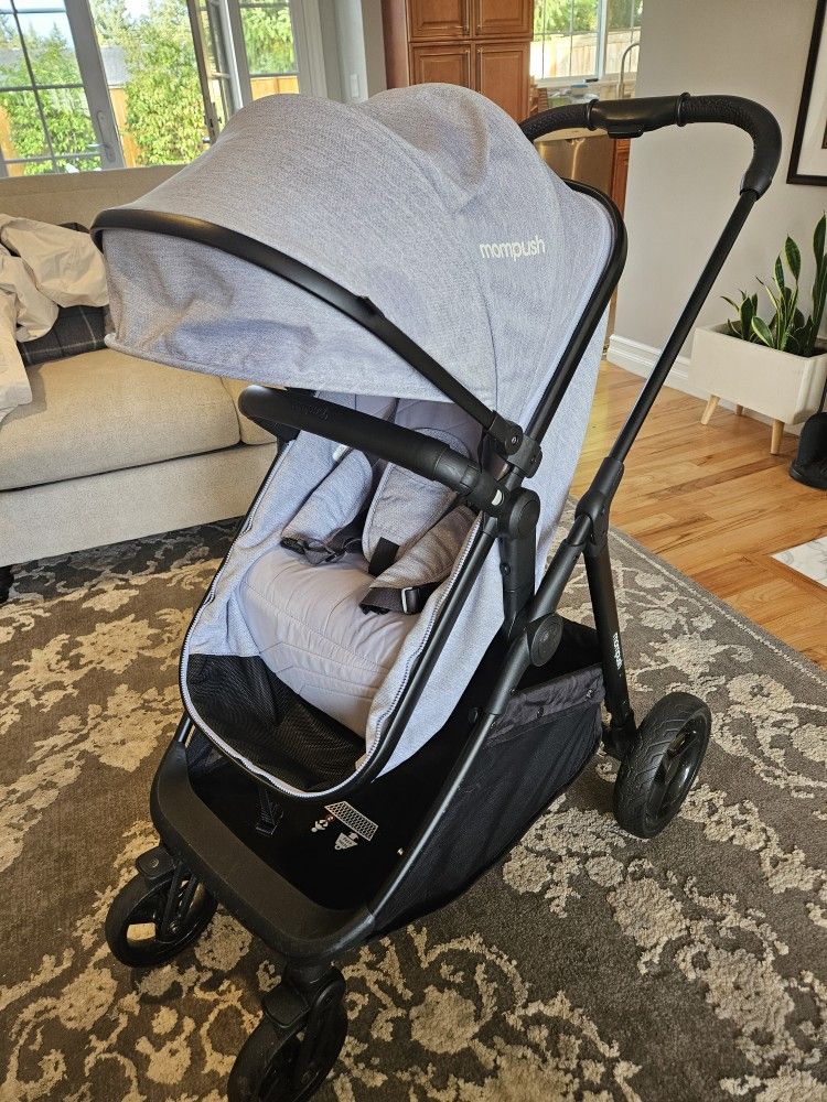 Mom Push Stroller Converts To Bassinet