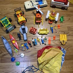 Huge Vintage 1970’s Fisher Price Adventure People Plus Vehicles All Shown!