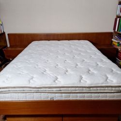 Queen Bed Set Solid Wood