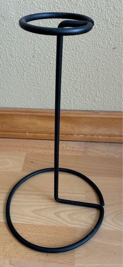 2 Iron hat stands, 14” tall. Both for $15 or $10 each.