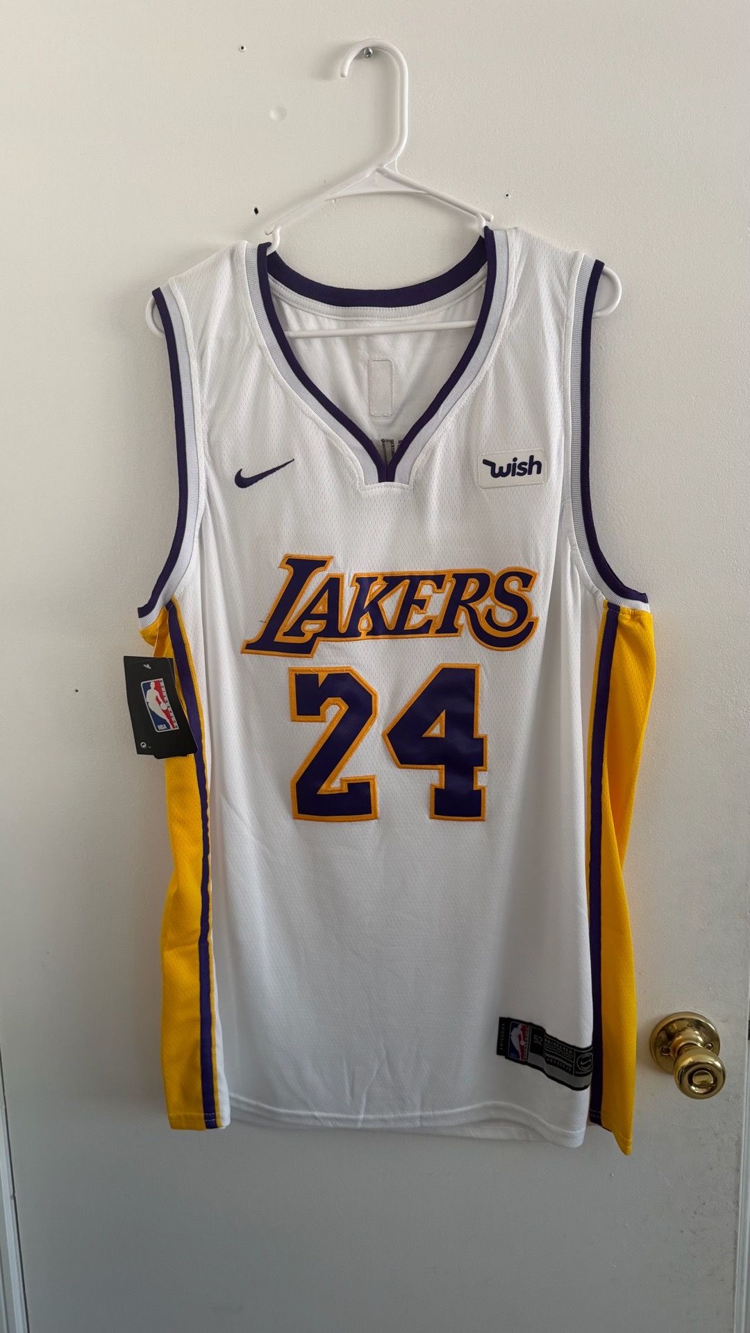 Kobe Bryant NIKE LOS ANGELES LAKERS White Jersey
