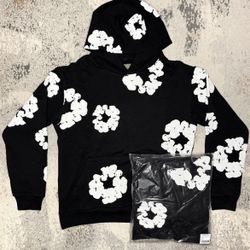 Denim Tear Black And White Hoodie