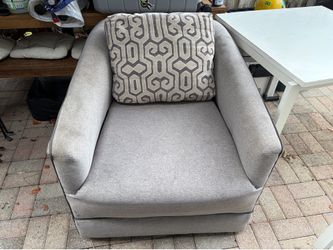 Gray swivel chair