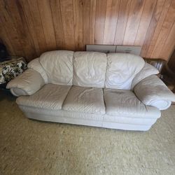 Leather Sofa And Chair