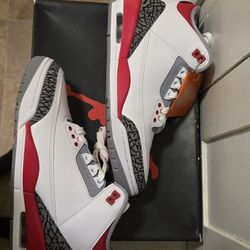 Jordan Retro 3 Fire Red 2022 Size 8