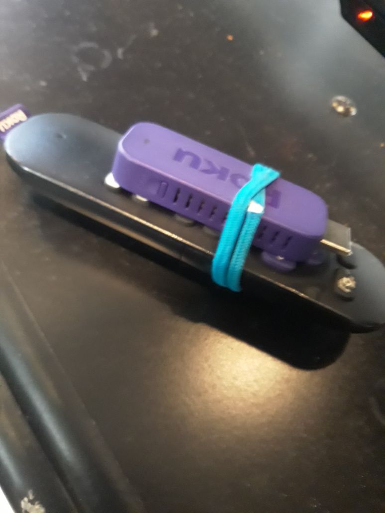 Purple roku stick w/ remote